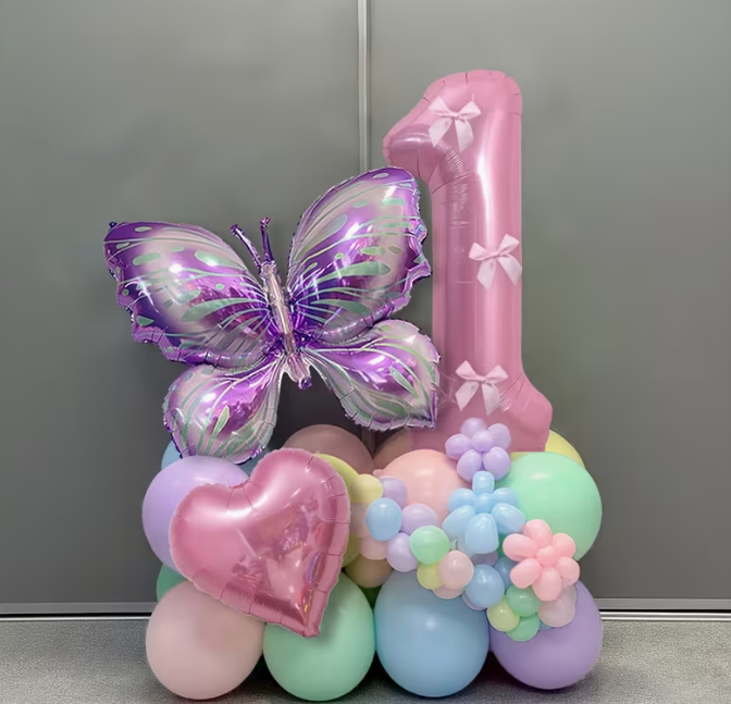 Light Pink Number Column Balloon Set – Dubai