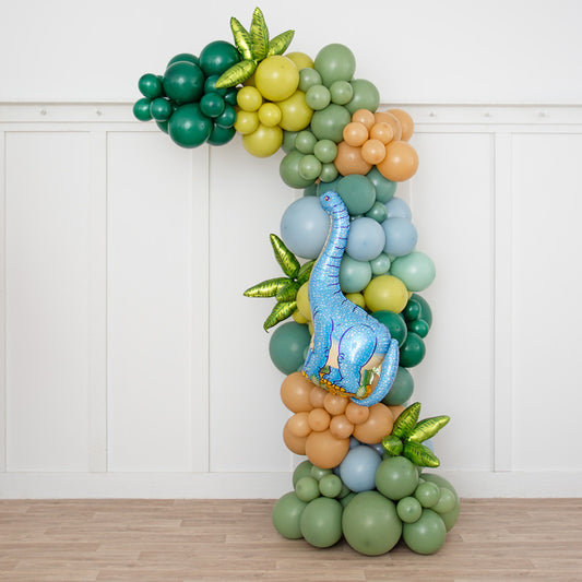 Dinosaur Ready-Made Asymmetric Balloon Arch 2m