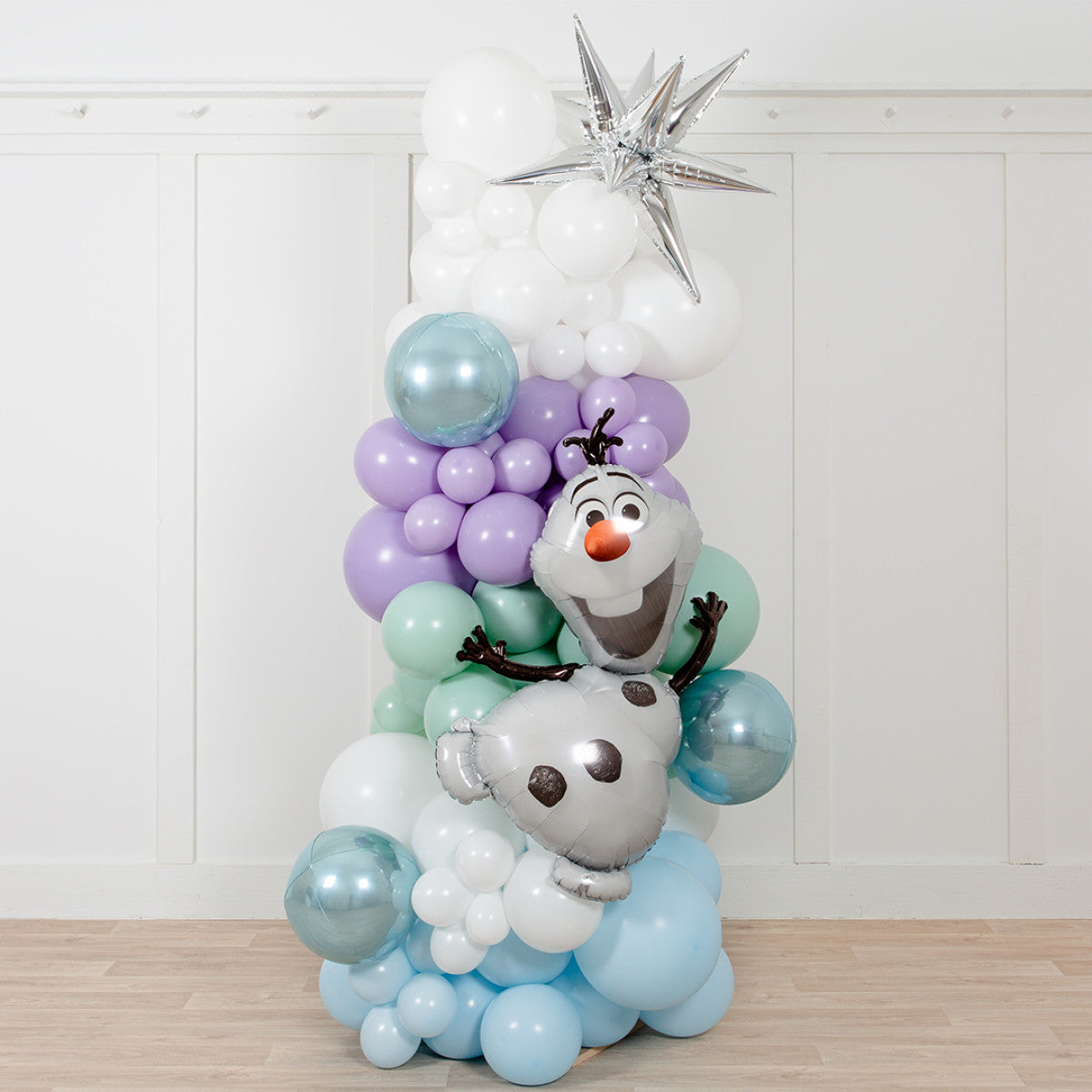 Frozen Party Foils Ready-Made Inflated Balloon Pillar