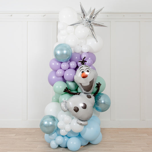Frozen Party Foils Ready-Made Inflated Balloon Pillar