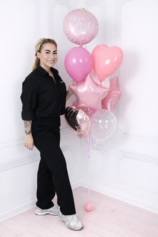 “It’s a Girl” All-Pink Helium Balloon – Sweet & Joyful Celebration Décor