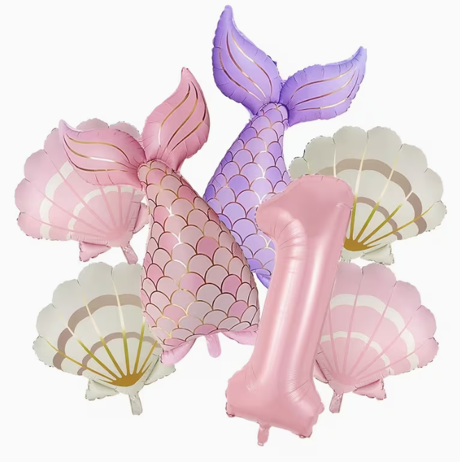 7pcs Matte Mermaid Series Balloon Set – Dubai