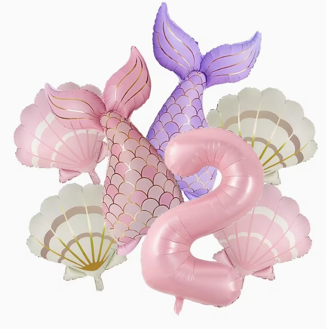 7pcs Matte Mermaid Series Balloon Set – Dubai