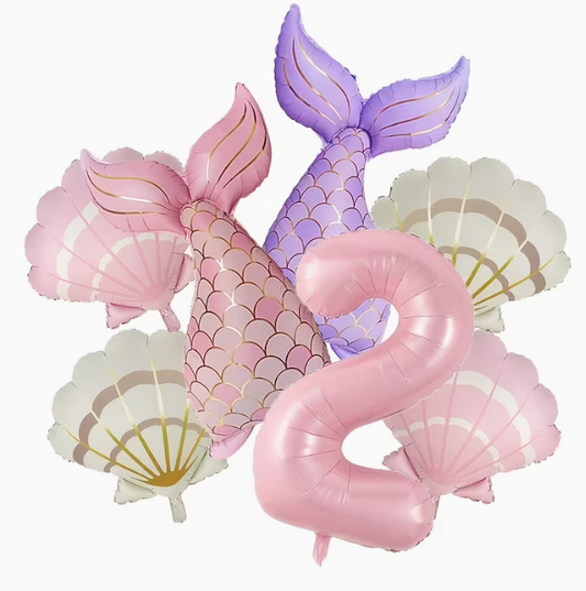 7pcs Matte Mermaid Series Balloon Set – Dubai