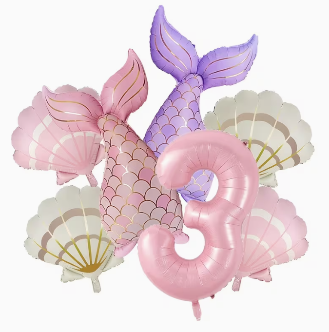 7pcs Matte Mermaid Series Balloon Set – Dubai