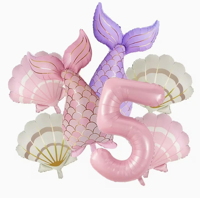 7pcs Matte Mermaid Series Balloon Set – Dubai