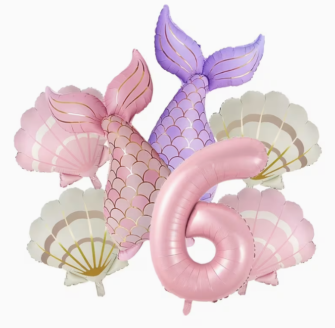 7pcs Matte Mermaid Series Balloon Set – Dubai
