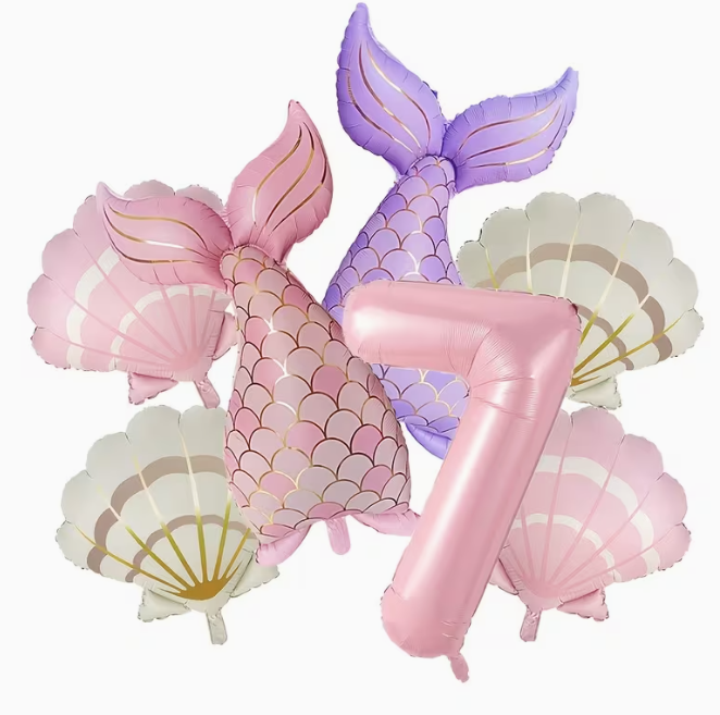 7pcs Matte Mermaid Series Balloon Set – Dubai