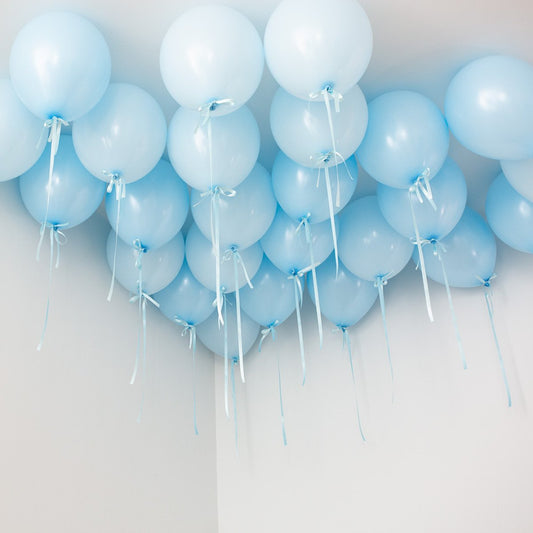 Baby Blue Ceiling Balloons