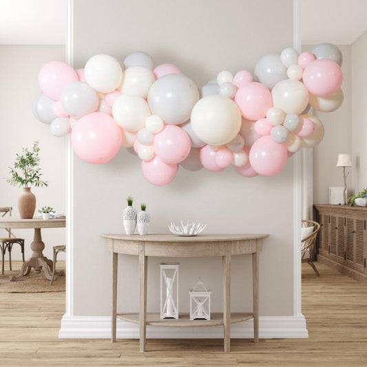 Pink Inflated Balloon Garland - 2m