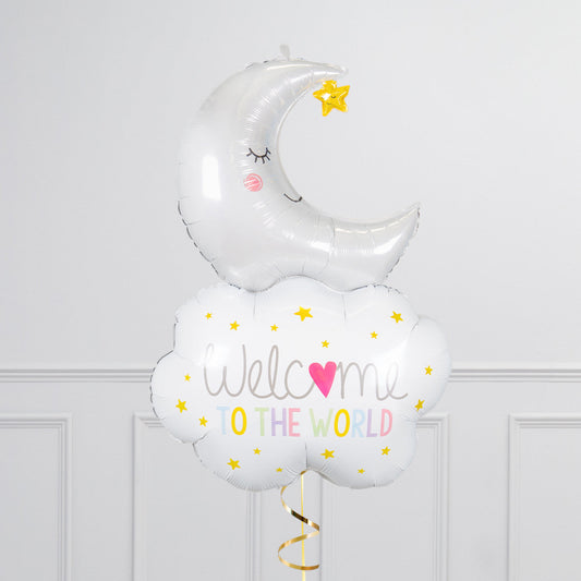 Pink Welcome Baby Balloon Package – Helium Inflated