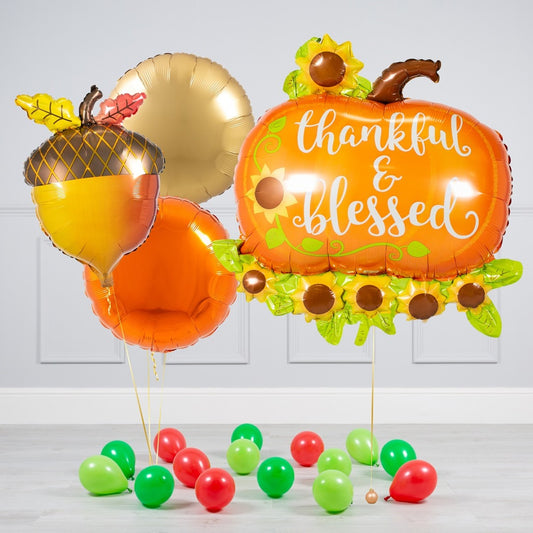 Thanksgiving Pumpkin Inflated Balloon Package