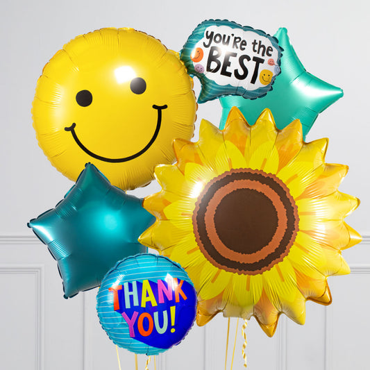 You're The Best - Thank You Inflated Crazy Balloon Bunch