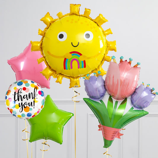 Sunshine Rainbow 28" Inflated Balloon
