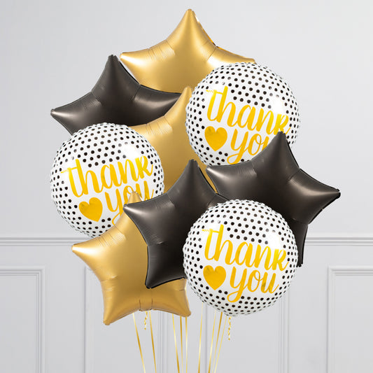 Thank You Glitz & Glam Inflated Foil Balloon Bunch